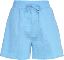 Crinckle Pop Dora Shorts Bottoms Shorts Paper Bag Shorts Blue Mads Nørgaard