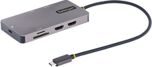USB Hub Startech 120B-USBC-MULTIPORT Grå