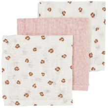 Meyco Muslin Burp Cloths 3-pak Mini Panther Soft Pink