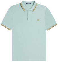 Fred Perry - Twin Tipped Poloshirt - Silver Blue/ Dark Caramel