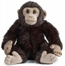 Pluche chimpansee aap/aapje bruin knuffel 30 cm knuffeldieren