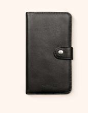 Plånboksfodral Andrew i svart läder till iPhone IPhone 15 Pro Max Black