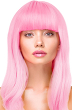 Party Wig Long Straight Light Pink Hair Peruukki