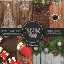 Christmas Wood Scrapbook Paper Pad 8x8 Scrapbooking Kit for Papercrafts, Cardmaking, Printmaking, DIY Crafts, Holiday Themed, Designs, Borders, Backgrounds, Patterns
