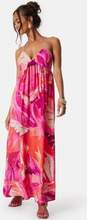 ONLY Onlalma life poly chole long dress Coral/Patterned XS