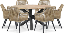 Coco Vedra/Fabriano 150 cm dining tuinset 7-delig