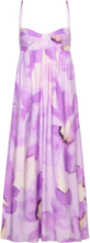 Lenora Printed Midi Dress Maxikjole Festkjole Purple Bardot