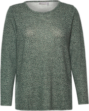 Frcesoft 1 Blouse T-shirts & Tops Long-sleeved Grønn Fransa*Betinget Tilbud