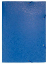 Gummibandsmapp 3-klaff A3 600g blå