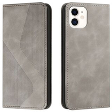 Magnetic Auto-absorbed Full Protection S-shaped Texture Leather Wallet Stand Case for iPhone 11