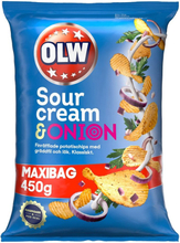 OLW Maxibag Sourcream & Onion - 450 gram