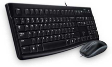 Logitech Desktop MK120 tangentbord Mus inkluderad USB QWERTY Nordic Svart