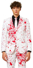 Blodige Harrymens kostumdragt polyester hvid / rød størrelse 54