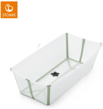 Stokke Flexi Bath XL med Värmekänslig Propp (Transparent Grön)