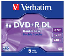 DVD+R VERBATIM 8,5GB Dual Layer 5/fp