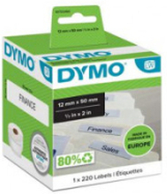 Etikett DYMO hängmapp 50x12mm 220/fp