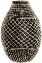 Vase DKD Home Decor Brun Sort Bambus Fiber Kolonistil (24 x 24 x 37 cm)