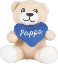 Pappa - Teddybjørn Bamse med Hjerte 10 cm