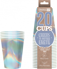 Party Cups Papper Holografisk - 20-pack