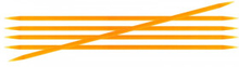 KnitPro Trendz Strumpstickor Akryl 15cm 4,00mm / 5.9in US6 Orange