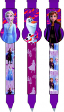 Disney pennenset Frozen II meisjes 13,5 x 2 cm paars 3 stuks