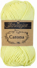 Scheepjes Catona Garn Unicolor 100 Citron Chiffong