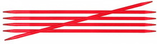 KnitPro Trendz Strumpstickor Akryl 15cm 3,50mm / 5.9in US4 Red