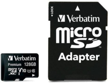 Minneskort VERBATIM Micro SDXC 128GB C10