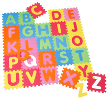 knorr® toys Puzzlemåtte Alfabet, 26 dele, skumgulv
