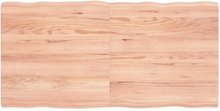 Bordsskiva ljusbrun 120x60x(2-4) cm massivt trä levande kant