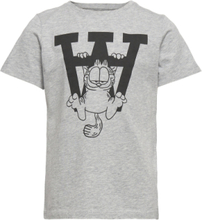 Ace Badge T-Shirt T-shirts & Tops Short-sleeved Grå Double A By Wood Wood*Betinget Tilbud