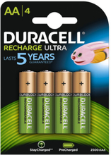 Duracell 4xAA Laddningsbart batteri AA