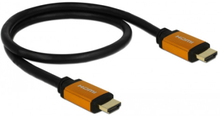 DeLOCK 85726 HDMI-kabel 0,5 m HDMI Typ A (standard) Svart, Guld