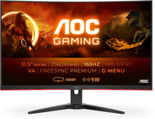 AOC G2 CQ32G2SE/BK LED display 80 cm (31.5") 2560 x 1440 pixlar 2K Ultra HD Svart, Röd