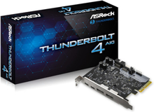 Asrock Thunderbolt 4 AIC nätverkskort/adapters Intern Thunderbolt 4, DisplayPort