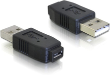 DeLOCK Adapter USB micro-A+B female to USB2.0-A male USB 2.0 A Svart