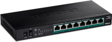 Trendnet TPE-TG380 nätverksswitchar Ohanterad 2.5G Ethernet (100/1000/2500) Strömförsörjning via Ethernet (PoE) stöd Svart
