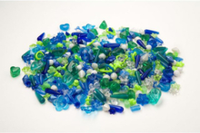 Plastpärlor mix blå/grön 1000/fp