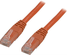 Deltaco TP-607-OR nätverkskablar Orange 0,75 m Cat6 U/UTP (UTP)
