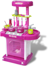 Leksakskök för barn med ljus- och ljudeffekter rosa