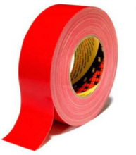 Tejp textil plastbelagd 50mx25mm röd