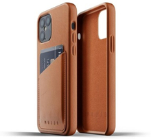 Mujjo Full Leather Wallet Case Iphone 12; Iphone 12 Pro Sand
