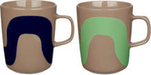 Seireeni Mug 2,5Dl 2Pcs Home Tableware Cups & Mugs Coffee Cups Multi/patterned Marimekko Home