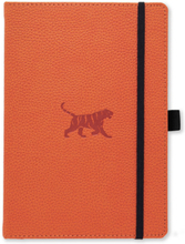Dingbats* Wildlife A5+ Dotted - Orange Tiger Notebook