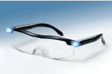 Ultra Vue Occhiali con Lenti d'Ingrandimento LED in Plastica Neri