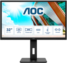 AOC Q32P2CA platta pc-skärmar 80 cm (31.5") 2560 x 1440 pixlar 2K Ultra HD LED Svart