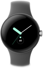 Google Pixel Watch AMOLED 41 mm Digital Pekskärm 4G Silver Wi-Fi GPS