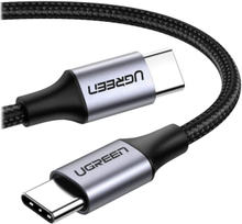 Ugreen - USB-kabel - USB-C (hane) till USB-C (hane) - 20 V - 3 A - 2 m - USB Power Delivery (60W) - gråsvart