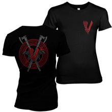 Vikings - Raven and Axe Girly Tee, T-Shirt