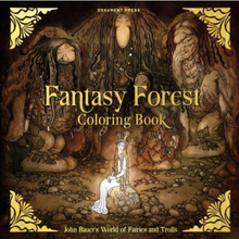 Fantasy forest coloring book : John Bauer's world of fairies and trolls (häftad, eng)